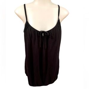 Old Navy Spaghetti Strap Blk Front Tie Top SZ M